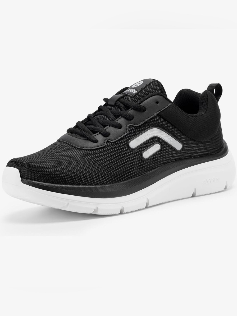 NEW FitVille Men's Extra Wide Running Shoes - 15 X-Wide Black